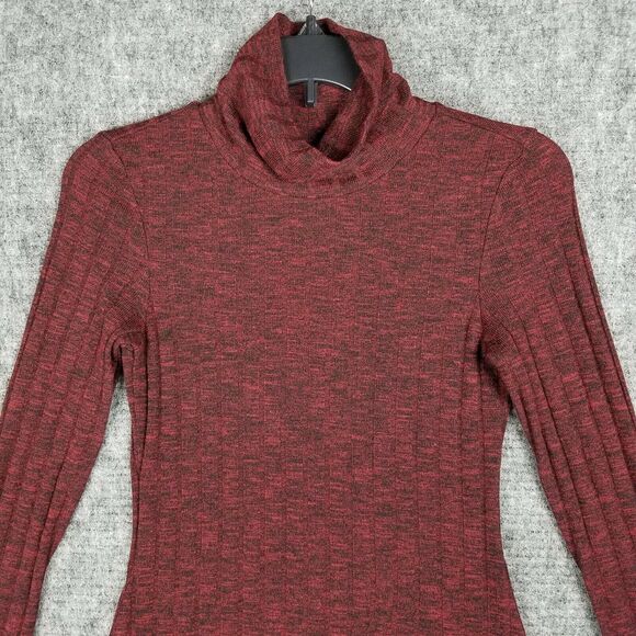 American Eagle Dress Womens XXS Brown Turtleneck Sweater Open-Back Knee Length - Picture 3 of 11